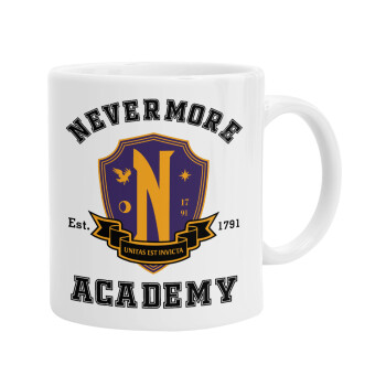 Wednesday Nevermore Academy University, Ceramic coffee mug, 330ml (1pcs)