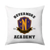 Wednesday Nevermore Academy University, Μαξιλάρι καναπέ 40x40cm περιέχεται το  γέμισμα
