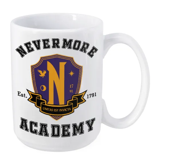 Wednesday Nevermore Academy University — Mega mug, ceramic, 450ml