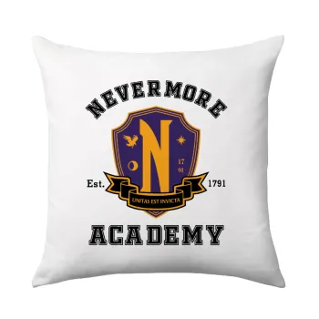 Wednesday Nevermore Academy University, Μαξιλάρι καναπέ 40x40cm περιέχεται το  γέμισμα