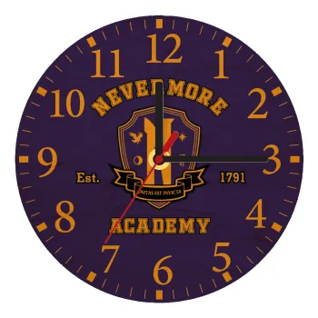 Wednesday Nevermore Academy University, Ρολόι τοίχου ξύλινο plywood (20cm)