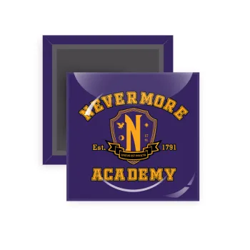 Wednesday Nevermore Academy University, Μαγνητάκι ψυγείου τετράγωνο διάστασης 5x5cm