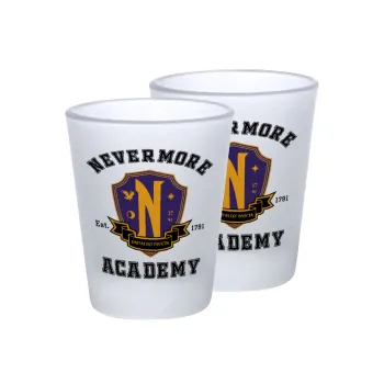 Wednesday Nevermore Academy University, Σφηνοπότηρα γυάλινα 45ml του πάγου (2 τεμάχια)