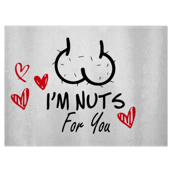 I'm Nuts for you, Επιφάνεια κοπής γυάλινη (38x28cm)