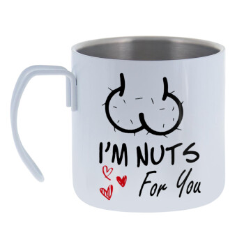 I'm Nuts for you, Mug Stainless steel double wall 400ml