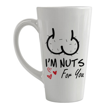 I'm Nuts for you, Κούπα κωνική Latte Μεγάλη, κεραμική, 450ml