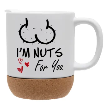 I'm Nuts for you, Ceramic coffee mug Cork (MAT), 330ml