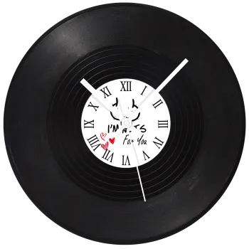 I'm Nuts for you, Ρολόι τοίχου Βινύλιο (30cm)
