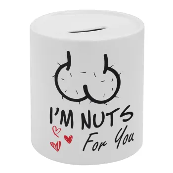 I'm Nuts for you, Κουμπαράς πορσελάνης με τάπα