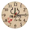 Ρολόι τοίχου ξύλινο plywood (20cm)