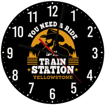 You need a ride to the train station, Ρολόι τοίχου ξύλινο (30cm)