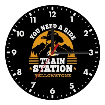 You need a ride to the train station, Ρολόι τοίχου ξύλινο (20cm)