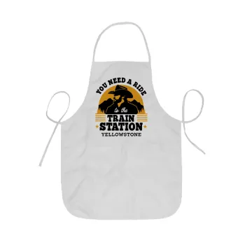 You need a ride to the train station, Ποδιά Σεφ ολόσωμη κοντή  Παιδική (44x62cm)