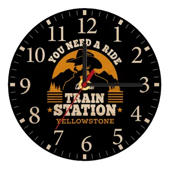You need a ride to the train station, Ρολόι τοίχου ξύλινο plywood (20cm)
