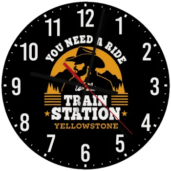 You need a ride to the train station, Ρολόι τοίχου ξύλινο (30cm)