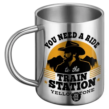 You need a ride to the train station, BIG Mug Stainless steel double wall (450ml)