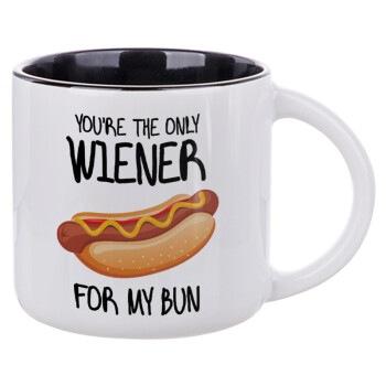 You re the only wiener for my bun, Κούπα κεραμική 400ml Λευκή/Μαύρη