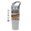 GREY color, 890ml (30oz) stainless Steel Tumbler with Handle