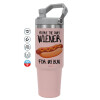 Pink color, 890ml (30oz) stainless Steel Tumbler with Handle