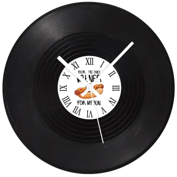 You re the only wiener for my bun, Ρολόι τοίχου Βινύλιο (30cm)