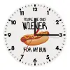 Wooden wall clock (20cm)