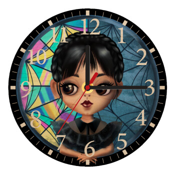 Wednesday big eyes, Ρολόι τοίχου ξύλινο plywood (20cm)