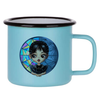 Wednesday big eyes, Κούπα Μεταλλική εμαγιέ ΜΑΤ σιέλ 360ml