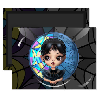 Wednesday big eyes, Ορθογώνιο μαγνητάκι ψυγείου διάστασης 9x6cm