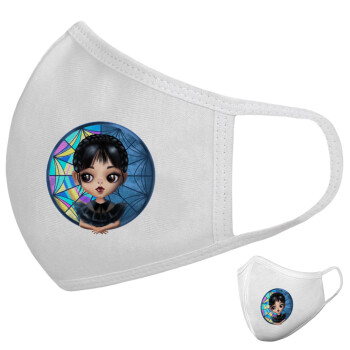 Wednesday big eyes, Μάσκα υφασμάτινη υψηλής άνεσης παιδική (Δώρο πλαστική θήκη)