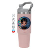 Pink color, 890ml (30oz) stainless Steel Tumbler with Handle