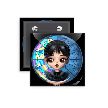 Wednesday big eyes, Κονκάρδα παραμάνα τετράγωνη 5x5cm