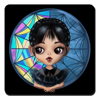 Wednesday big eyes, Τετράγωνο μαγνητάκι ξύλινο 9x9cm