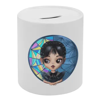 Wednesday big eyes, Κουμπαράς πορσελάνης με τάπα