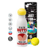 Tennis ball Metal mug thermos White, double wall, 550ml