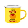 Yellow Enamel Metallic Cup 360ml
