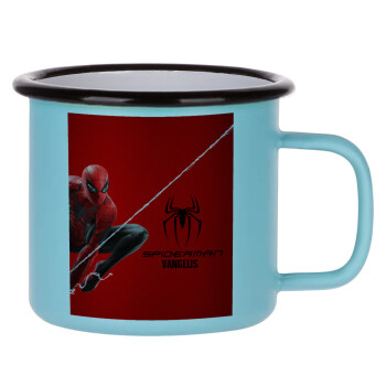 Spiderman, Κούπα Μεταλλική εμαγιέ ΜΑΤ σιέλ 360ml