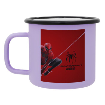 Spiderman, Κούπα Μεταλλική εμαγιέ ΜΑΤ Light Pastel Purple 360ml