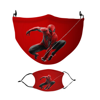Spiderman, Μάσκα υφασμάτινη Ενηλίκων πολλαπλών στρώσεων με υποδοχή φίλτρου