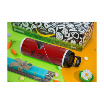 Spiderman, Easter candle,Travel Tumbler 2 Lids, with metal straw & cleaning brush & aromatic flat candle (30cm) (BLUE)