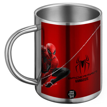 Spiderman, Ανοξείδωτη Μεταλλική Κούπα 450ml - Διπλού Τοιχώματος