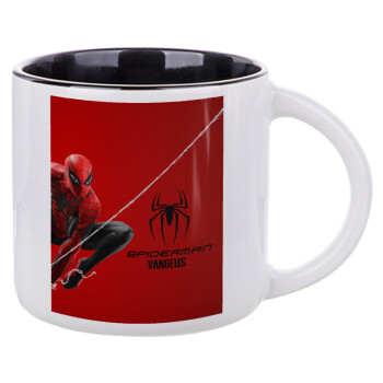 Spiderman, Κούπα κεραμική 400ml Λευκή/Μαύρη