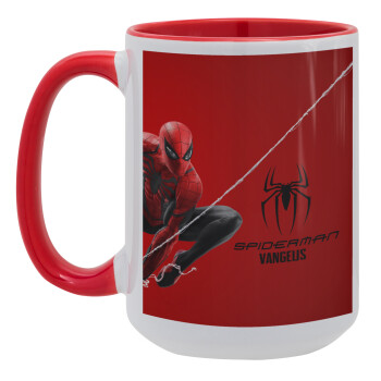 Spiderman, Κούπα Mega 15oz, κεραμική Κόκκινη, 450ml