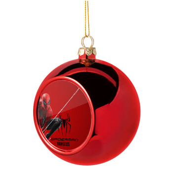 Spiderman, Χριστουγεννιάτικη μπάλα δένδρου Κόκκινη 8cm