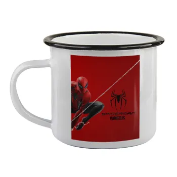 Spiderman, Κούπα εμαγιέ με μαύρο χείλος 360ml