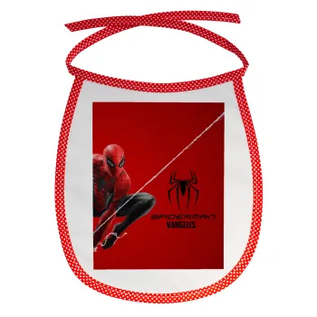 Spiderman, Σαλιάρα μωρού αλέκιαστη με κορδόνι Κόκκινη