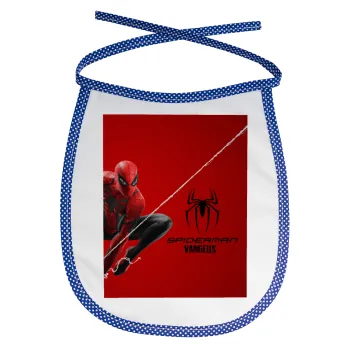 Spiderman, Σαλιάρα μωρού αλέκιαστη με κορδόνι Μπλε