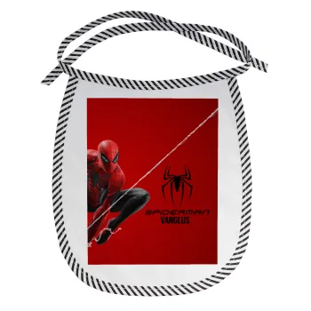 Spiderman, Σαλιάρα μωρού αλέκιαστη με κορδόνι Μαύρη