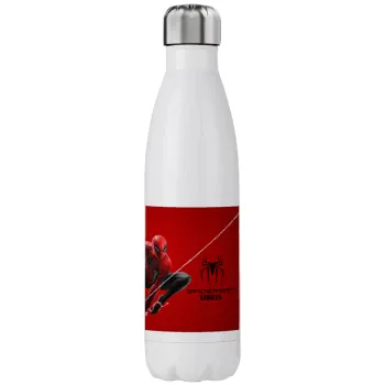 Spiderman, Μεταλλικό παγούρι θερμός (Stainless steel), διπλού τοιχώματος, 750ml