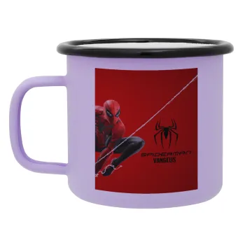 Spiderman, Κούπα Μεταλλική εμαγιέ ΜΑΤ Light Pastel Purple 360ml