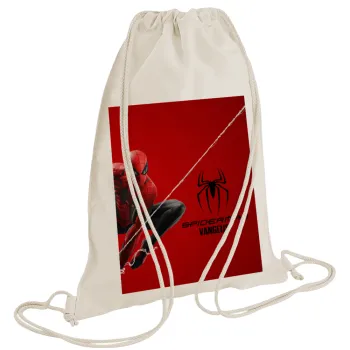 Spiderman, Backpack bag GYMBAG natural (28x40cm)